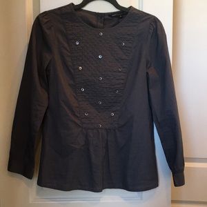 Gray long sleeve Marc By Marc Jacobs top